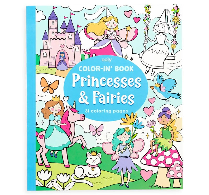 Color-In Book Princesses & Fairies
