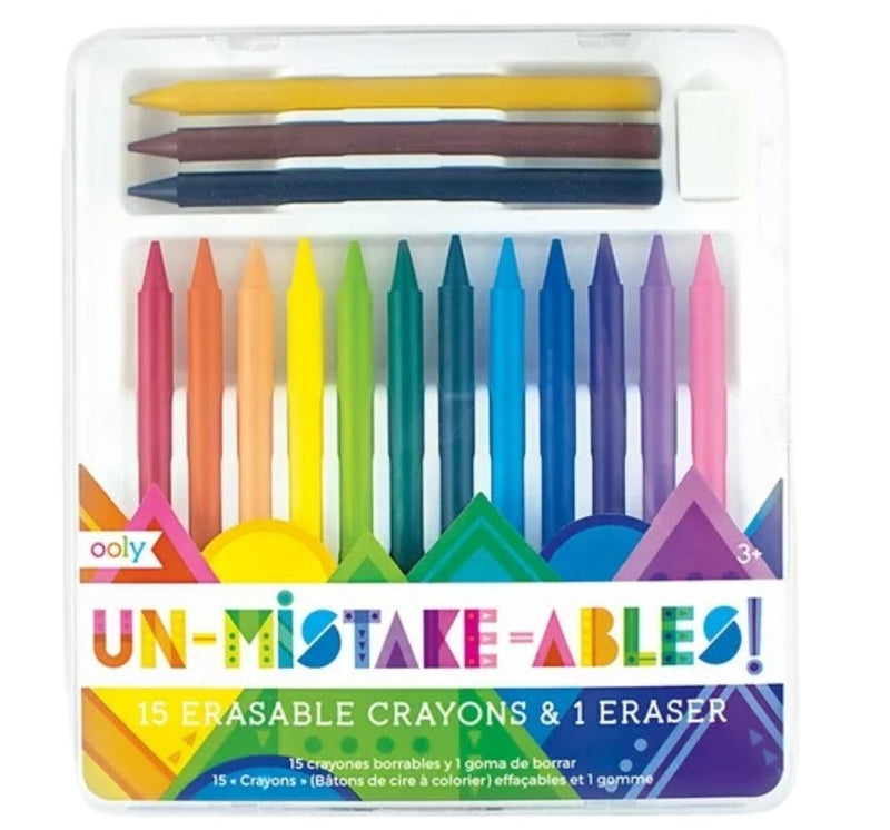 Un-Mistake-Ables 15 Erasable Crayons & 1 Eraser