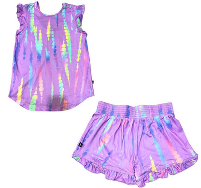 Shirttail Flutter Cross Back & Shorts