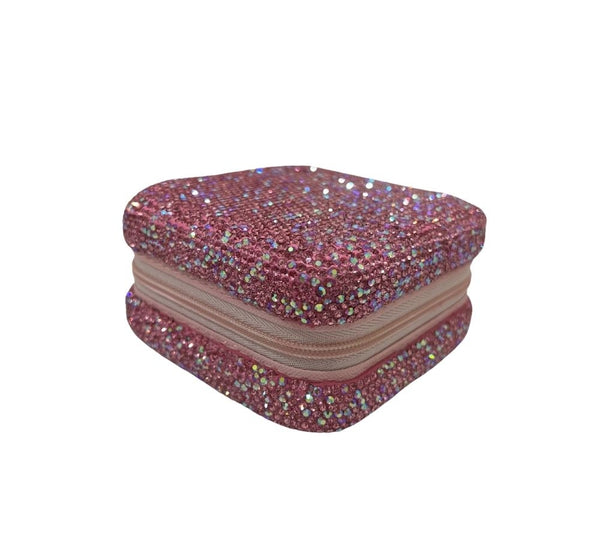 Fully Crystallized Small Jewelry Box Pink