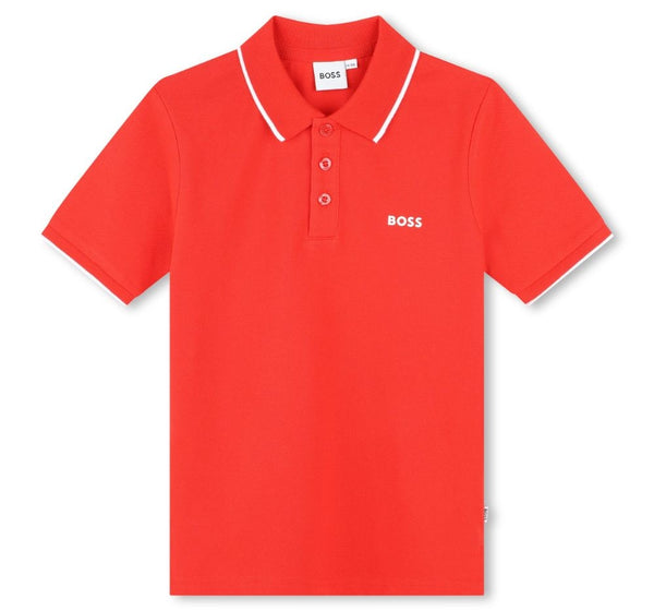 Basic Polo Bright Red