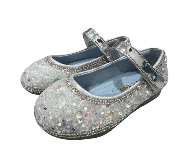 Clear Stone Flat Shoes Small