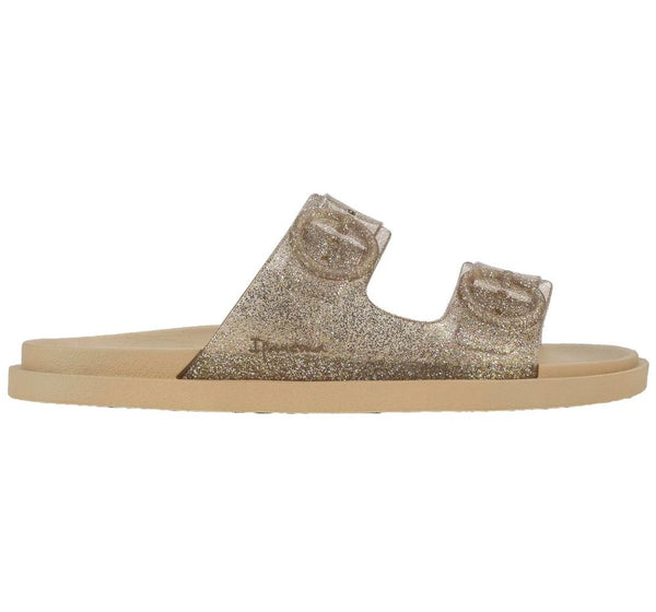 Sandalias Beige Glitter