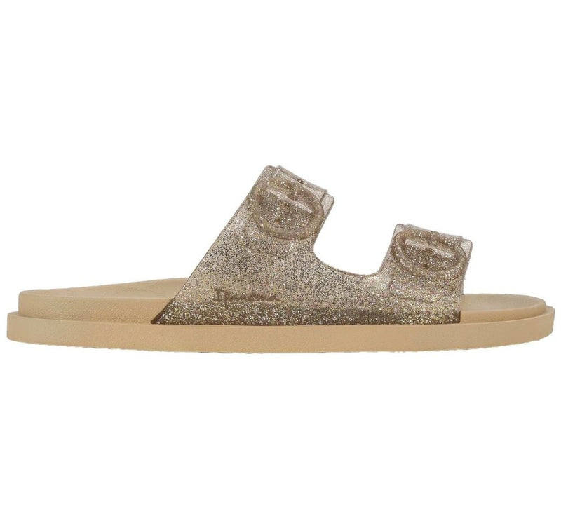 Sandalias Beige Glitter