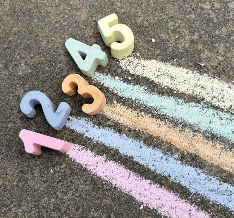 Sidewalk Chalk Numbers