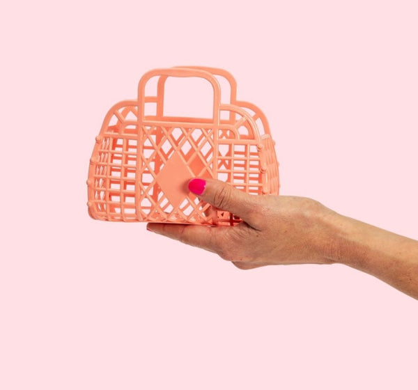 Retro Basket Mini Peach
