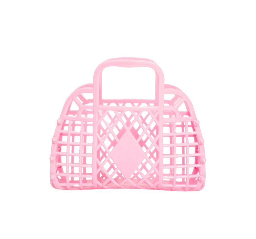 Retro Basket Mini Bubblegum Pink