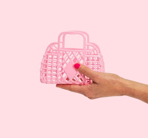 Retro Basket Mini Bubblegum Pink