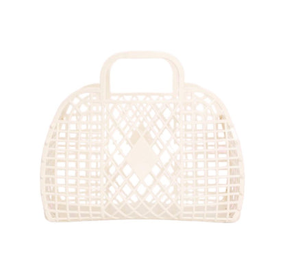 Retro Basket Small Cream
