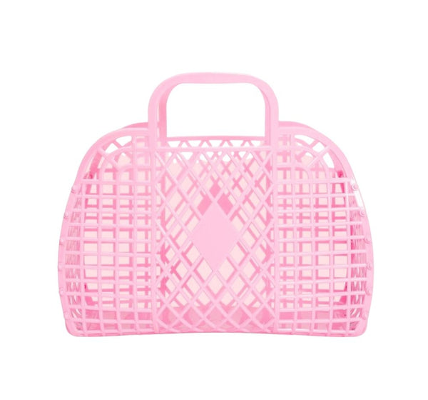 Retro Basket Small Bubblegum Pink