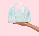 Retro Basket Small Blue