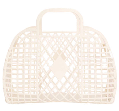 Retro Basket Large Cream