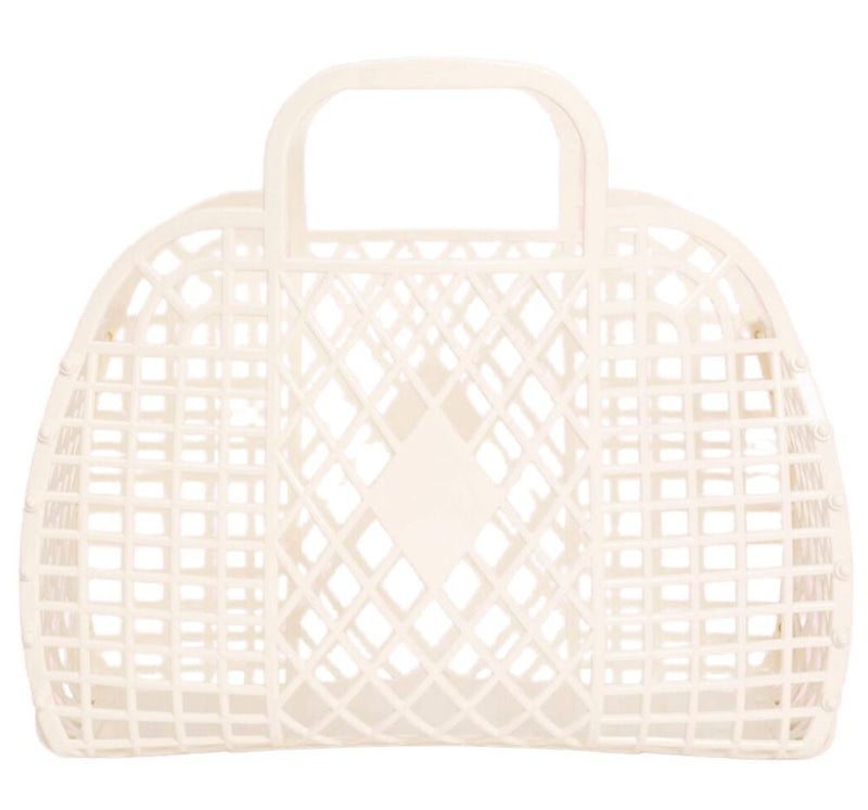 Retro Basket Large Cream