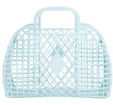 Retro Basket Large Blue