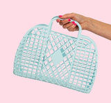 Retro Basket Large Blue